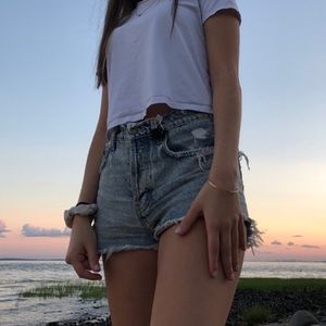 CARMAR DENIM SHORTS BOUGHT AT LF!